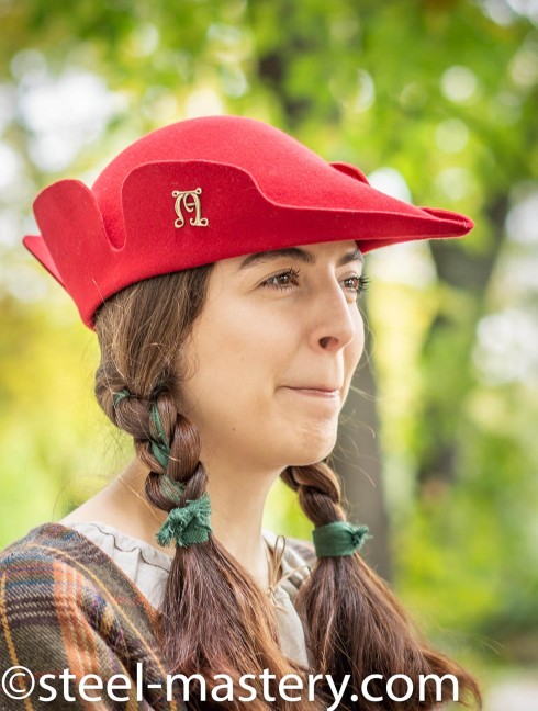 Tyrolean hat with a curly edge Couvre-chefs