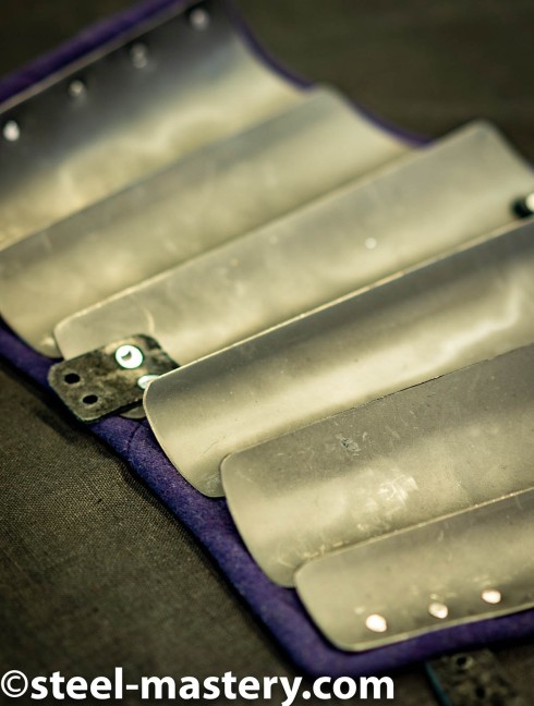 DARK BIUE WITH PURPLE WOOLEN MEDIEVAL BRACERS 