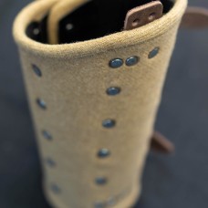 WOOLEN MEDIEVAL BRACERS COLOR "COFFEE WITH MILK" image-1