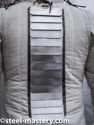 Spine protection for self-sewing