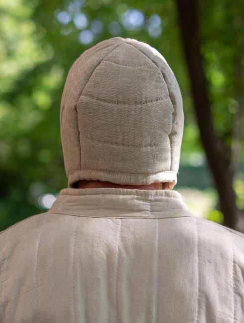LINEN MEDIEVAL PADDED CAP 