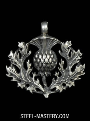 Scottish thistle necklace