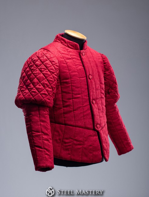 Jacquard Renaissance quilted doublet Padded armour