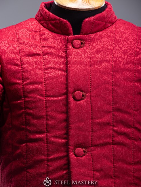 Jacquard Renaissance quilted doublet Padded armour