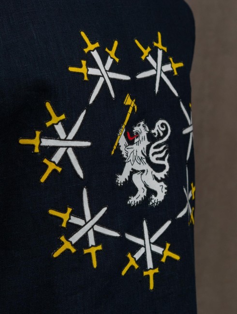 Tabard with swords and lion Divise