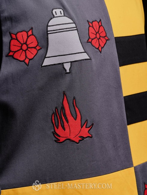 QUARTER COLORED TABARD WITH A BELL Tabards