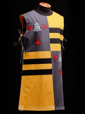 QUARTER COLORED TABARD WITH A BELL