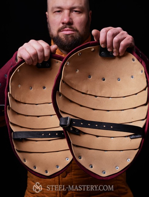 LARP brigandine spaulders (EVA foam) 