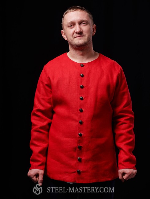 Red cotton cotardie  Ready to ship
