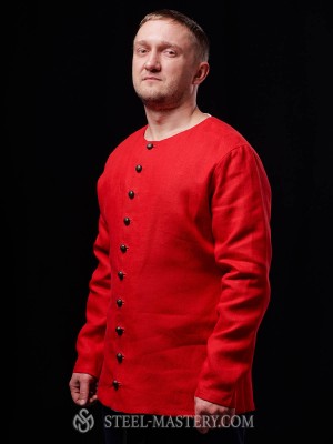 Red cotton cotardie  Ready to ship