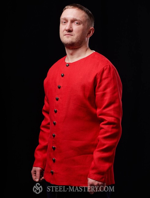 Red cotton cotardie  Ready to ship
