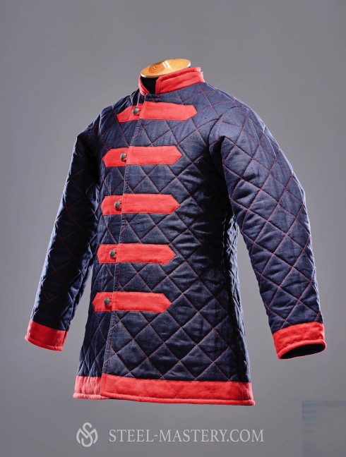 Birka quilted viking caftan Gambesón.