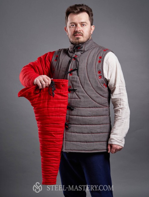 HEMA gambeson with lapped sleeves Gambesón.