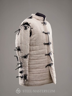 Linen arming doublet, 3XL Ready padded armour