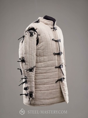 Linen arming doublet, 3XL Fertige Polsterrüstungen