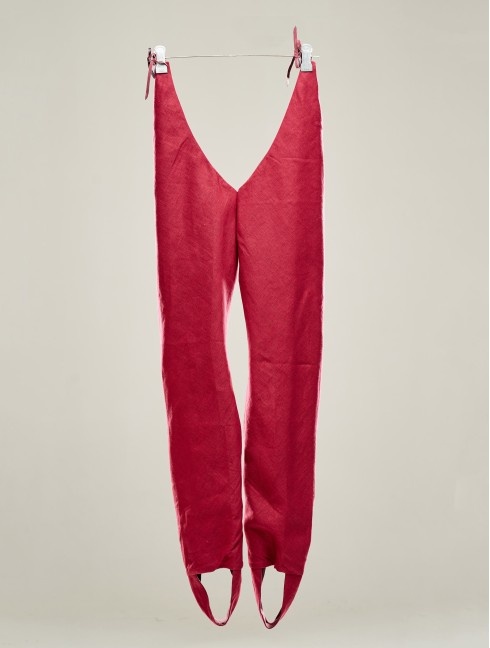 LINEN CHAUSSES WITH FOOTSTRAPS  Listo para enviar