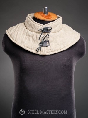 Padded linen aventail  Prêt à expédier