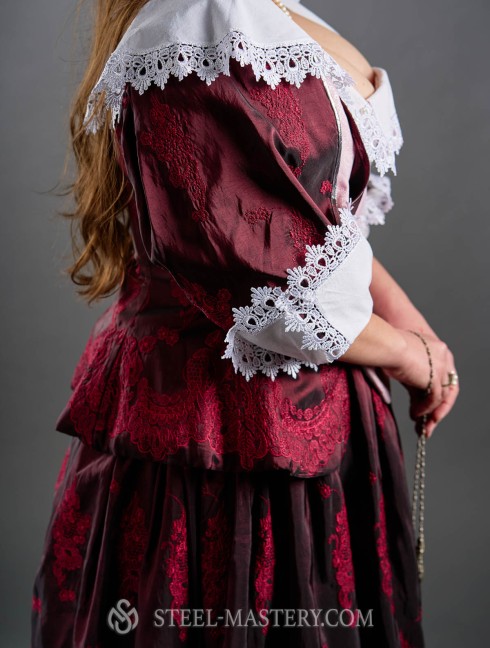French Dress with Virago Sleeves, early XVIIth century  Alte Kategorien