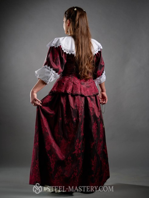 French Dress with Virago Sleeves, early XVIIth century  Anciennes catégories