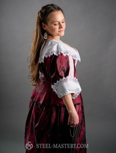 French Dress with Virago Sleeves, early XVIIth century  Alte Kategorien