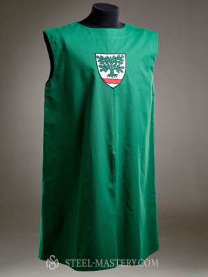 Knight tabard with a symbol - an oak tree 