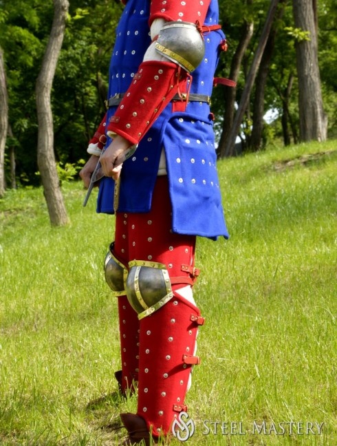 Steel armour set - elbow caps and kneecaps  Neue Kategorien