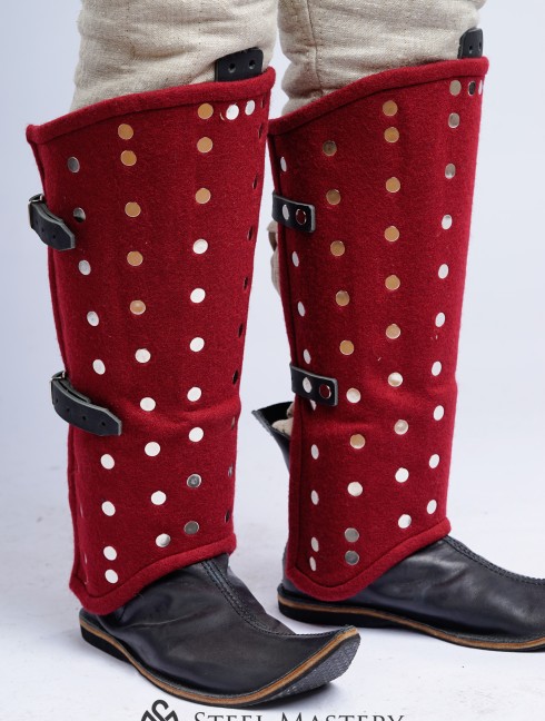 Brigandine greaves  Brigandine leg protection