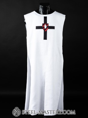 Knight tabard with the emblem of black cross and palm