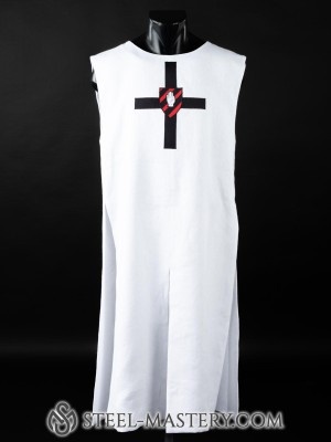 Knight tabard with the emblem of black cross and palm