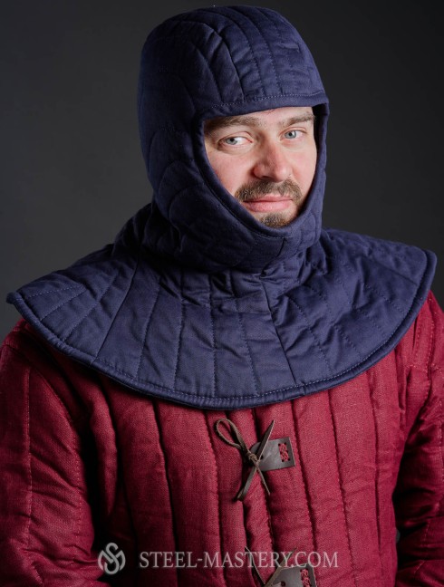 One-piece padded liner with pelerine Rivestimenti e cuffie imbottite