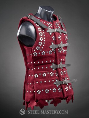 Women’s brigandine with flowers of rivets