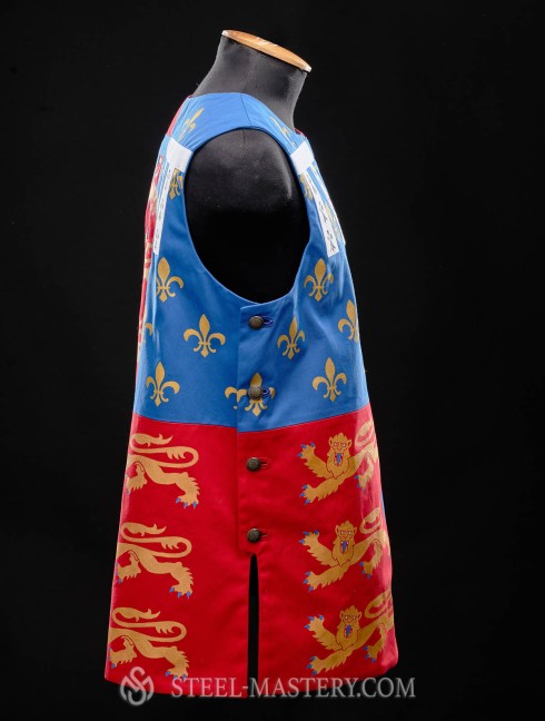 Printed medieval tabard with buttons on the sides Alte Kategorien