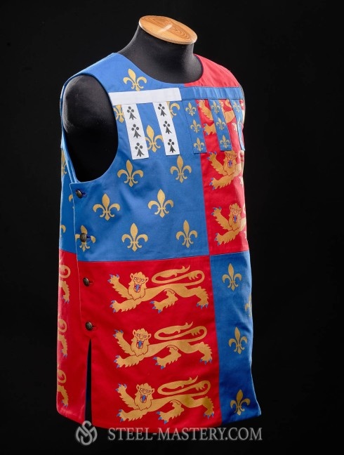 Printed medieval tabard with buttons on the sides Alte Kategorien