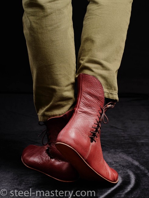 Medieval leather boots for woman Listo para enviar