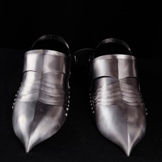 German gothic sabatons, stainless steel  image-1