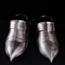 German gothic sabatons, stainless steel  image-1
