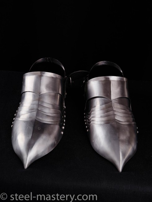 German gothic sabatons, stainless steel 
