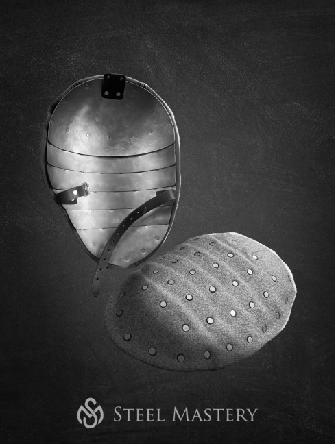 Brigandine spaulders and bracers set grey Vecchie categorie