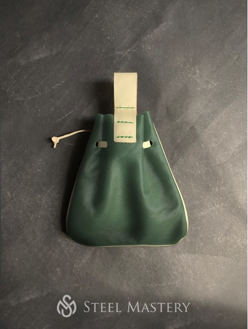 Viking green leather belt bag  Old categories