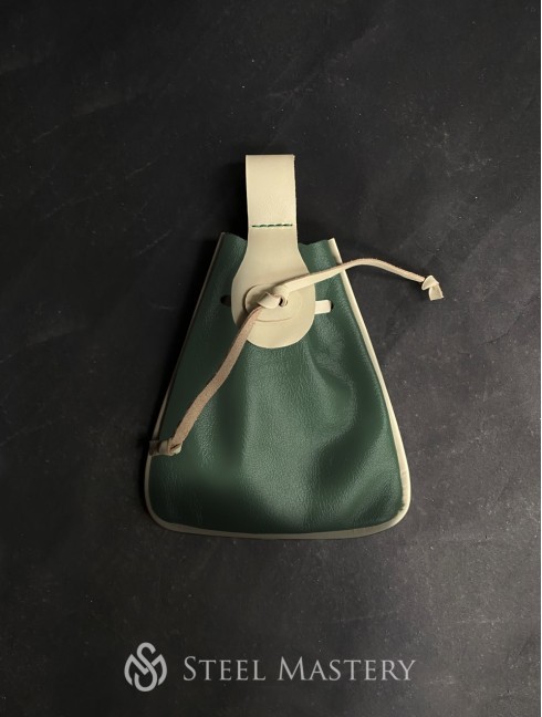 Viking green leather belt bag  Old categories