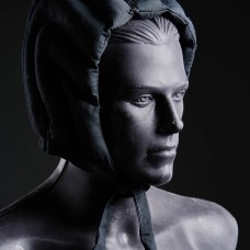 Black padded cotton cap  image-1