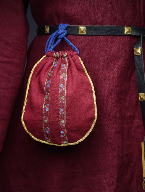 Medieval handbag with gold edging Beutel