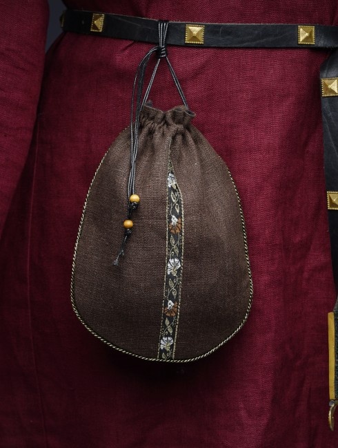 Linen brown pouch  Borse