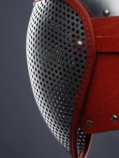 Fencing bascinet with a meshed visor for SCA/HEMA  Corazza