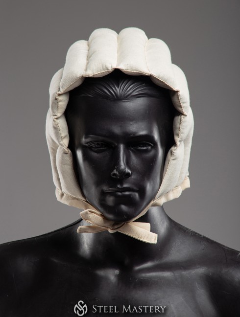 Padded natural cap for helmet Fertige Polsterrüstungen