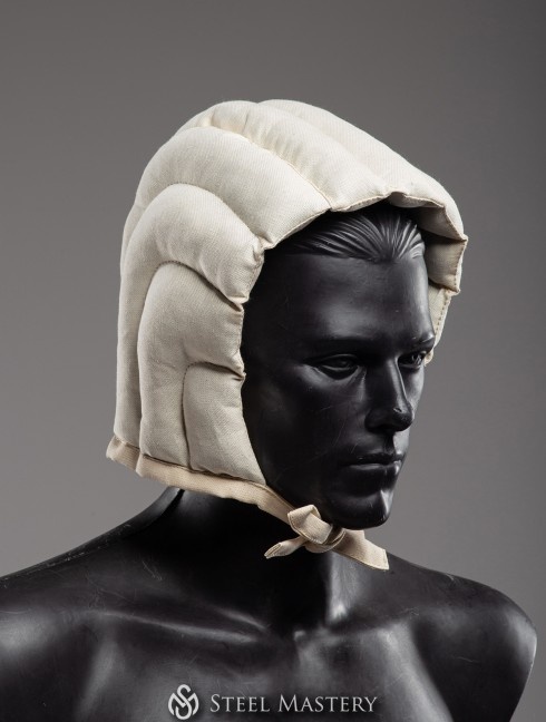 Padded natural cap for helmet Fertige Polsterrüstungen