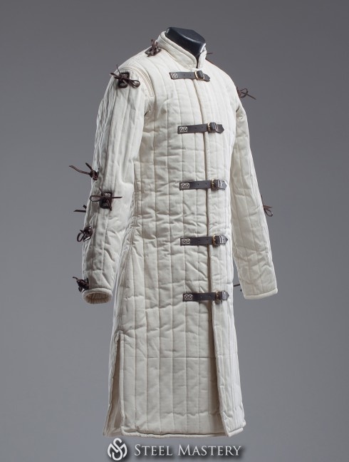 Long gambeson of the XI-XV centuries M size in stock  Armadura acolchada preparada