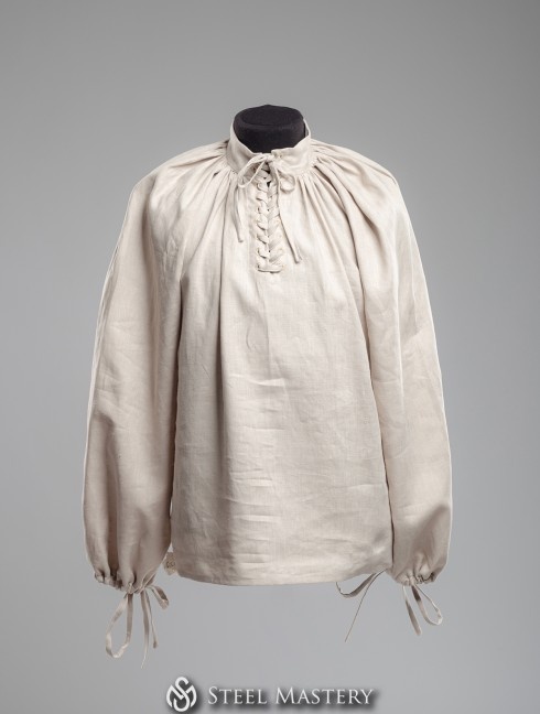 LINEN SHIRT WITH LACING, XV CENTURY XL size  Vecchie categorie