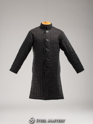 Black cotton long gambeson 2 XL 