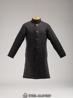 Black cotton long gambeson 2 XL 